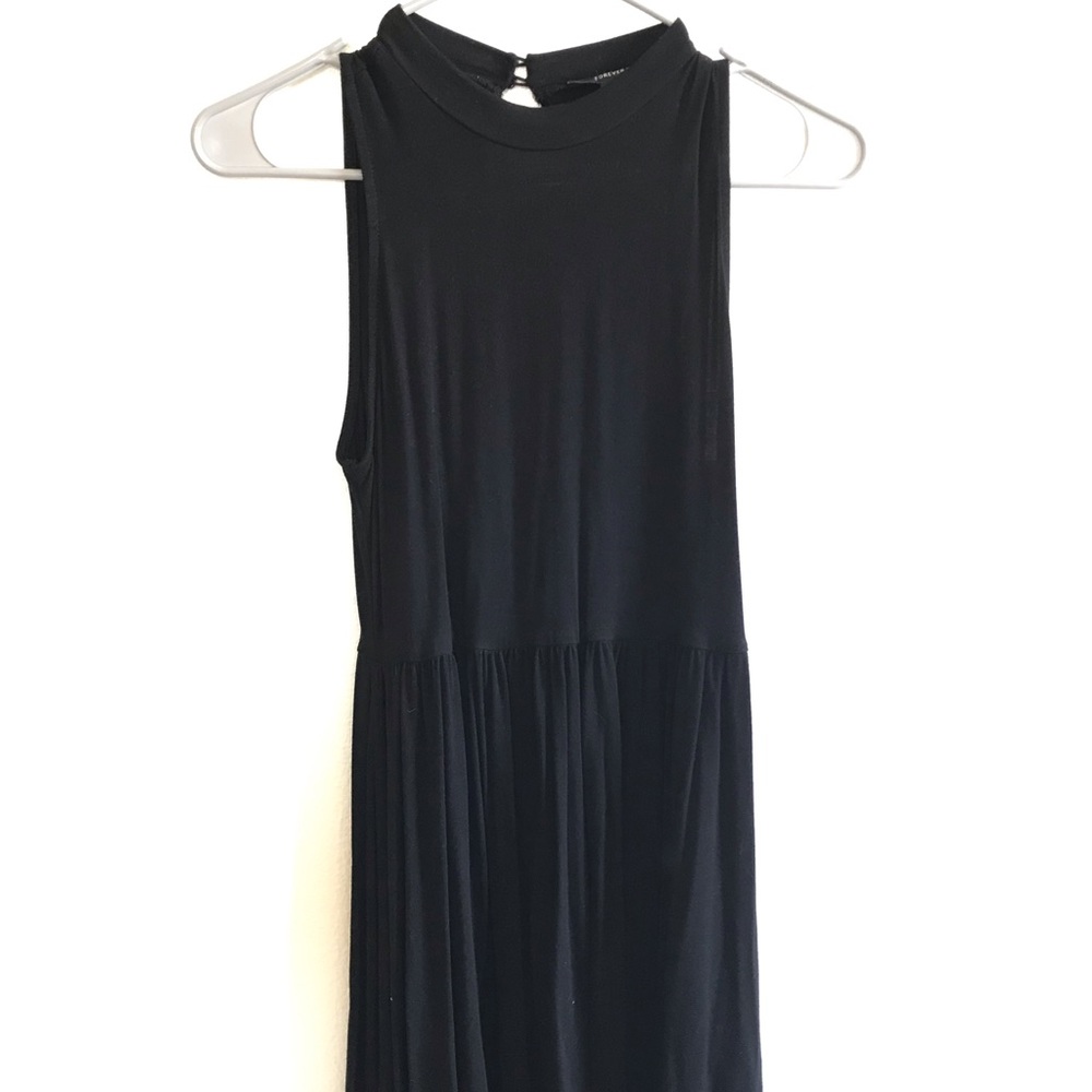 Black Dress with Open Back